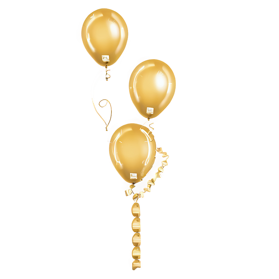 Gold Helium Balloon Png Jnn41 PNG image