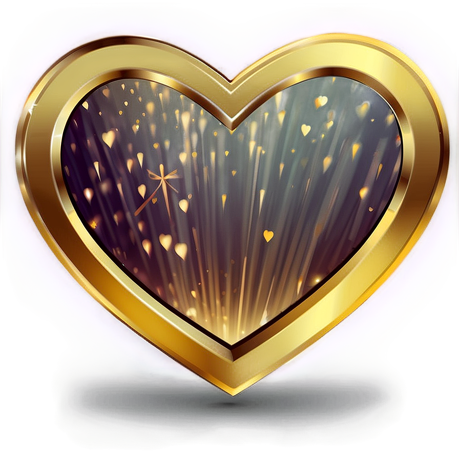 Gold Instagram Heart Png Kmp PNG image