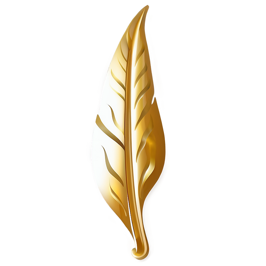 Gold Leaf Design Png 90 PNG image