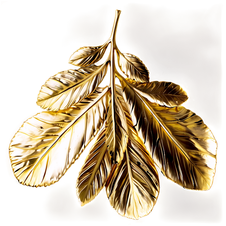 Gold Leaves A PNG image