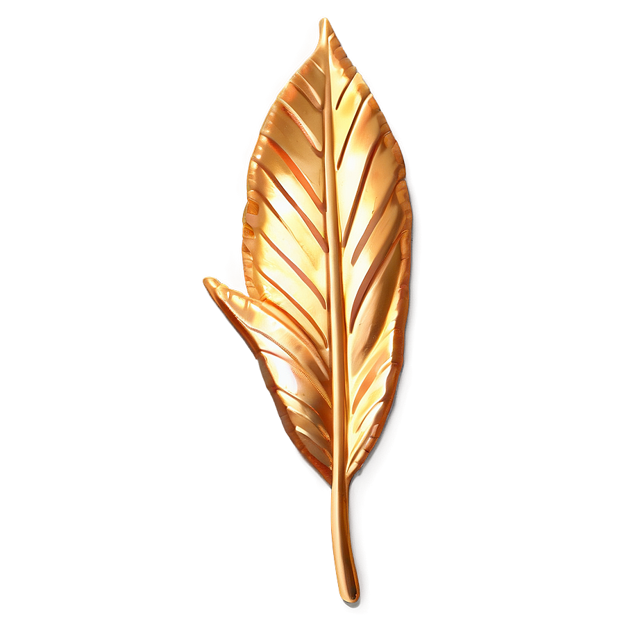 Gold Leaves Craft Png 2 PNG image