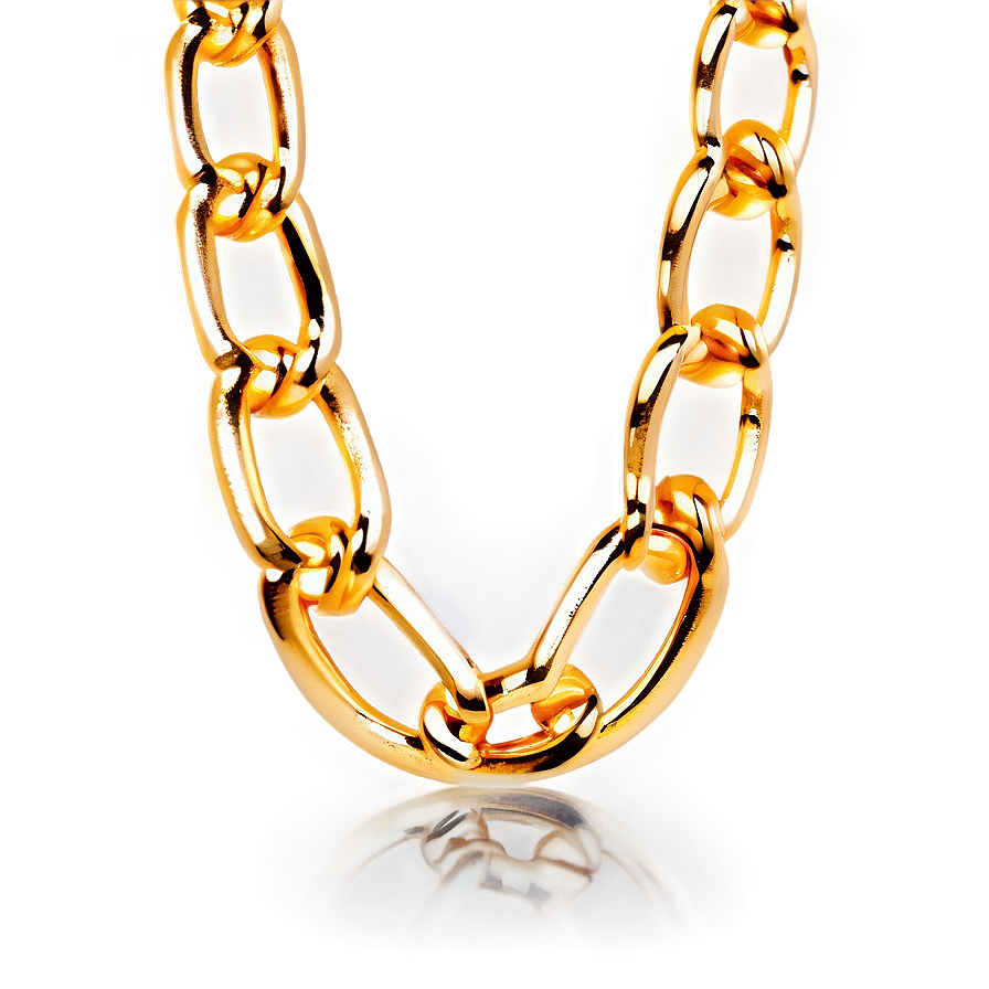 Gold Link Chain Png 4 PNG image