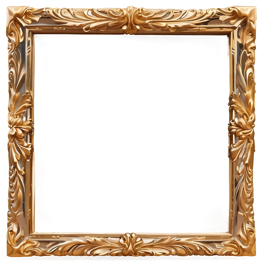 Gold Mirror Frame Png 65 PNG image