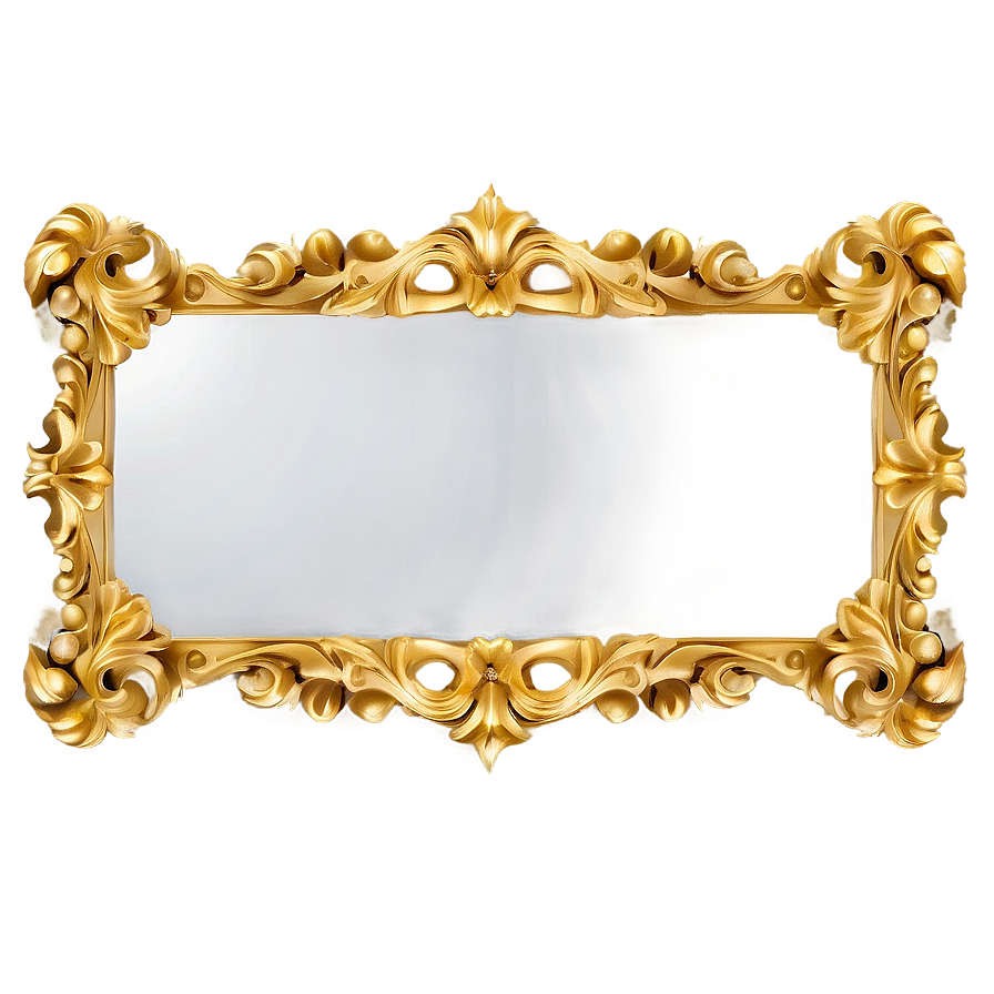 Gold Mirror Frame Png 82 PNG image