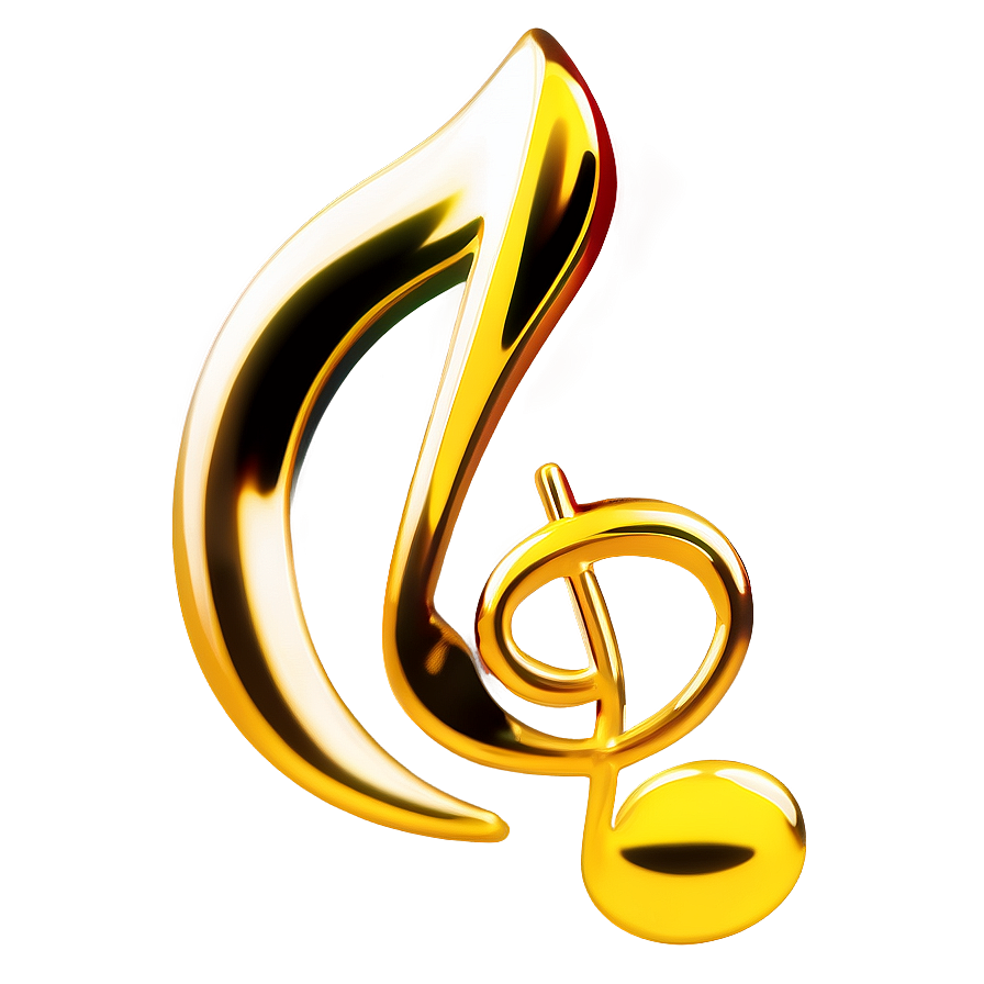 Gold Music Note Png 05032024 PNG image