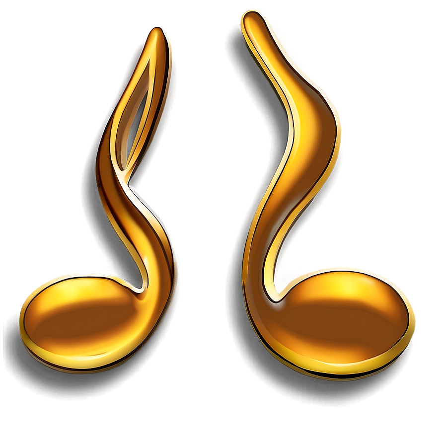 Gold Music Note Png Ufa40 PNG image