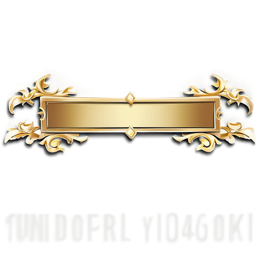 Gold Name Plate Png 06122024 PNG image