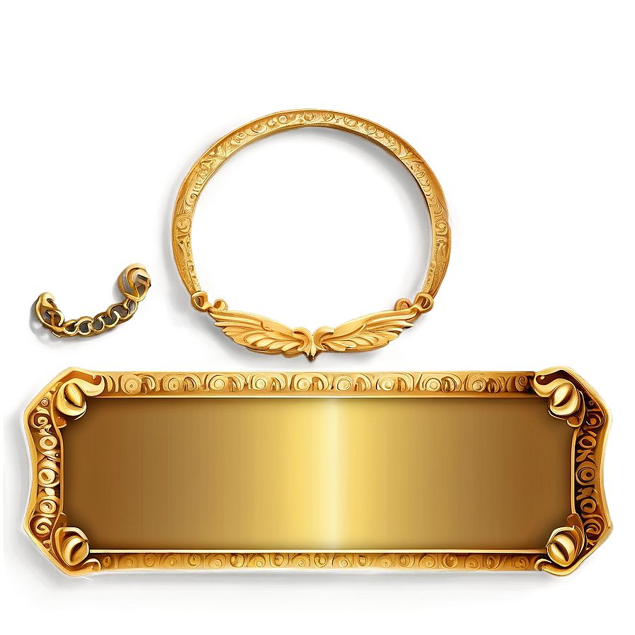 Gold Name Plate Png 77 PNG image