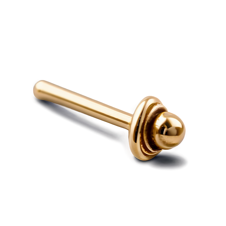 Gold Nose Stud Design Png Bpb52 PNG image