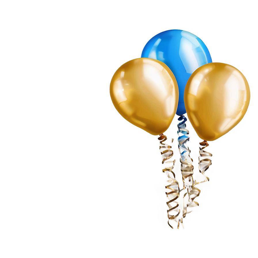 Gold Number Balloons Png Coi PNG image