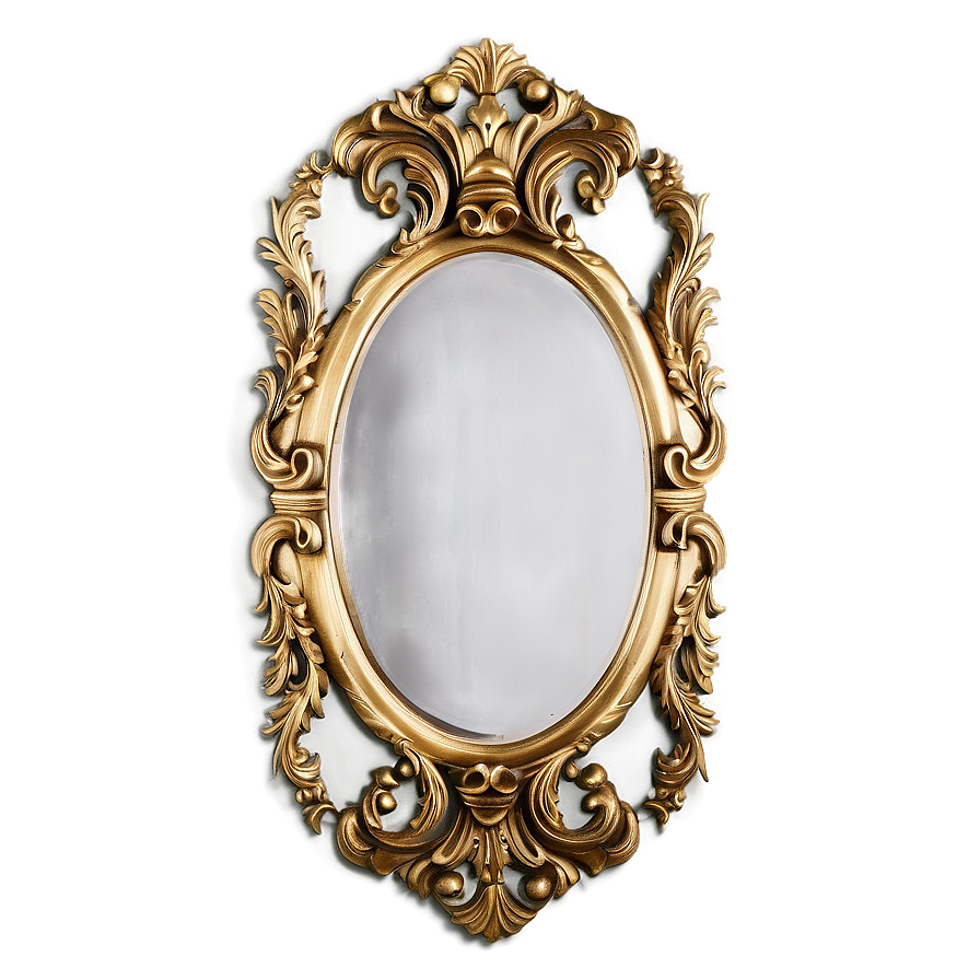 Gold Ornate Mirror Png 05032024 PNG image