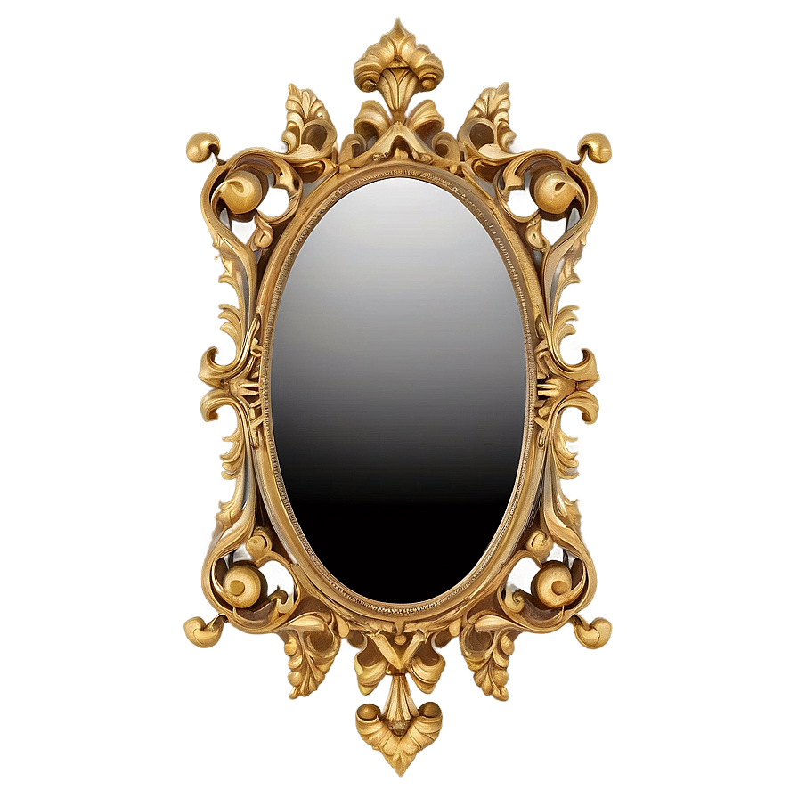 Gold Ornate Mirror Png 23 PNG image