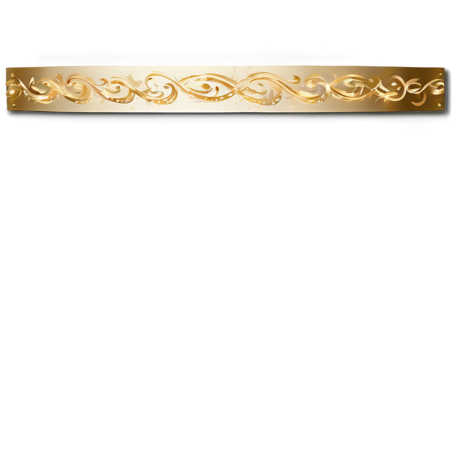 Gold Page Divider Png 06272024 PNG image