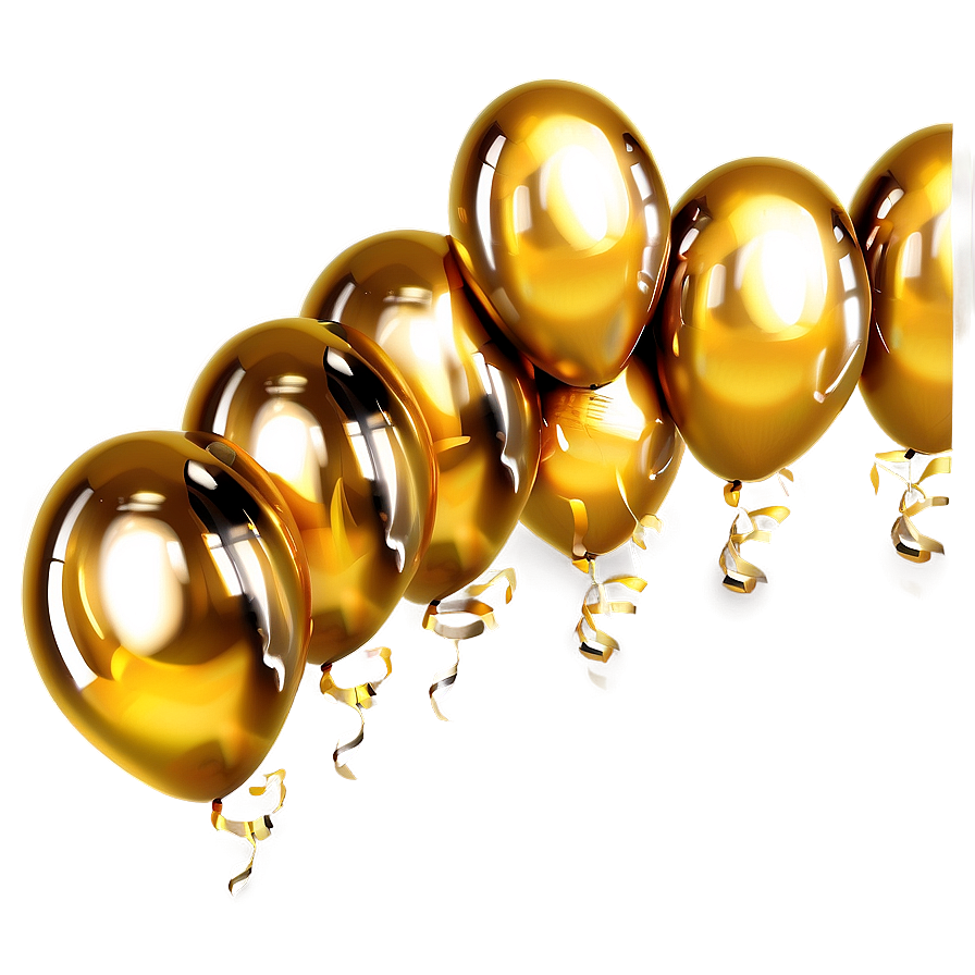 Gold Party Balloon Png Qqd68 PNG image