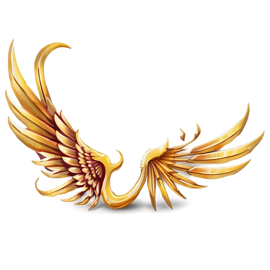 Gold Phoenix Wing Png 75 PNG image