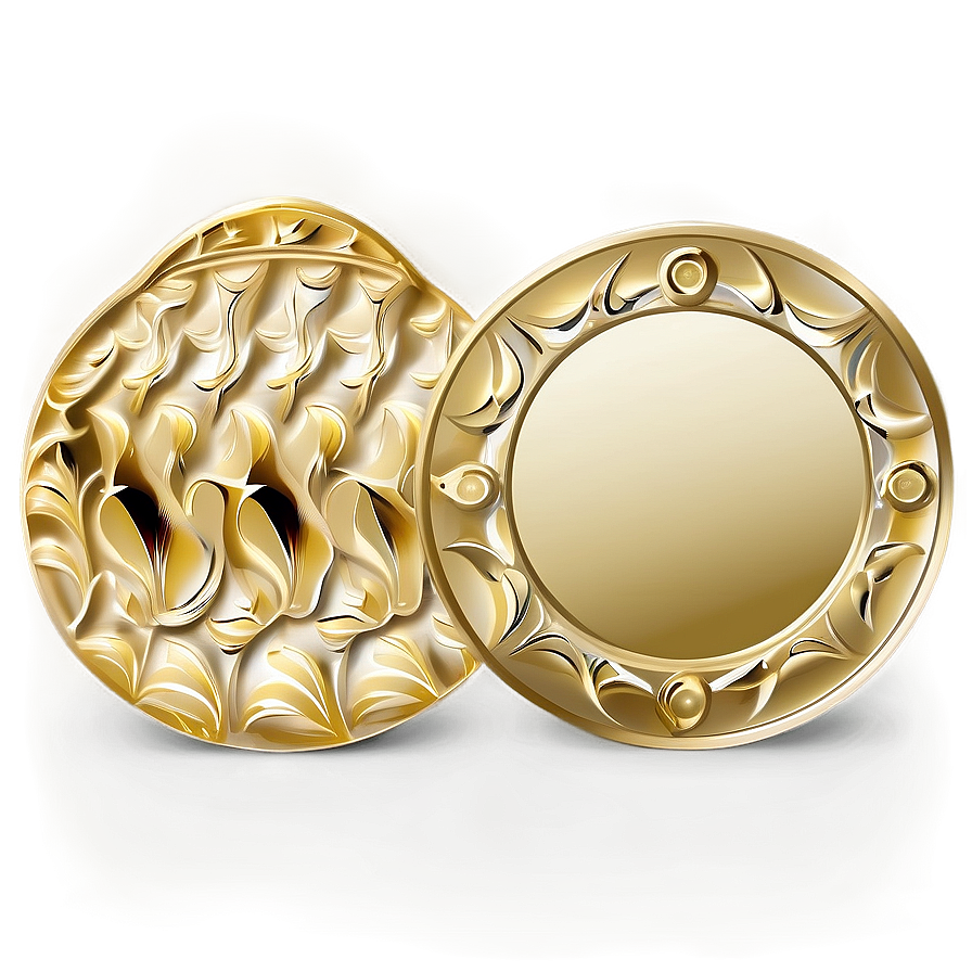 Gold Plate Collection Png 06262024 PNG image