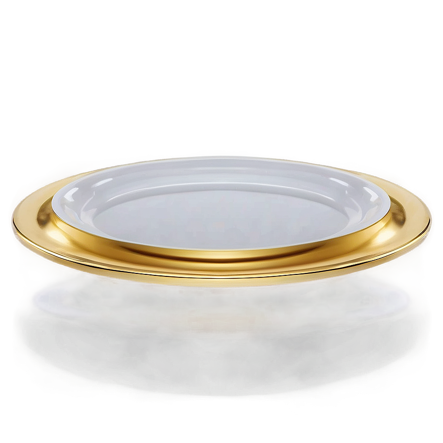 Gold Plate With Stand Png Qbf84 PNG image