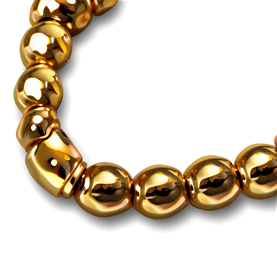 Gold Plated Beads Png 06212024 PNG image