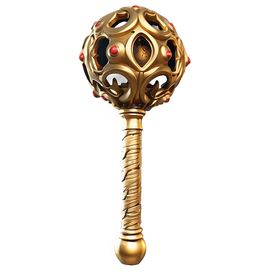 Gold Plated Mace Png Nuw PNG image