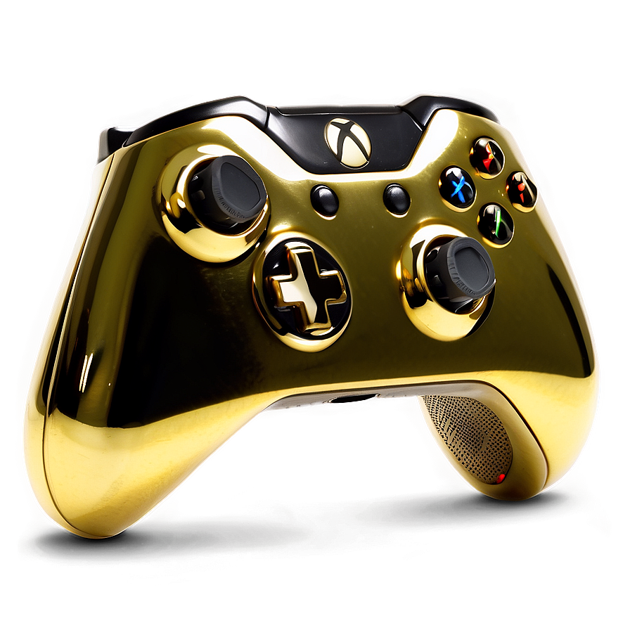 Gold Plated Xbox Controller Png Rtv20 PNG image