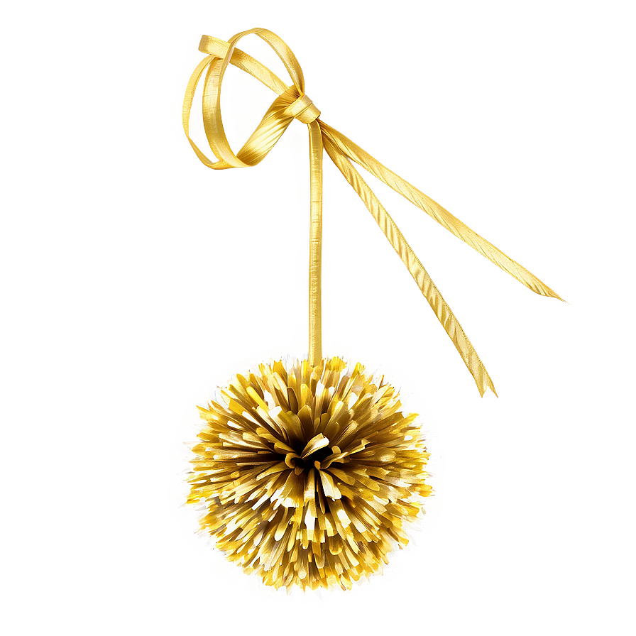 Gold Pom Poms Png Vac PNG image