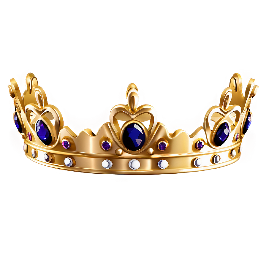 Gold Prince Crown Design Png Wnd50 PNG image