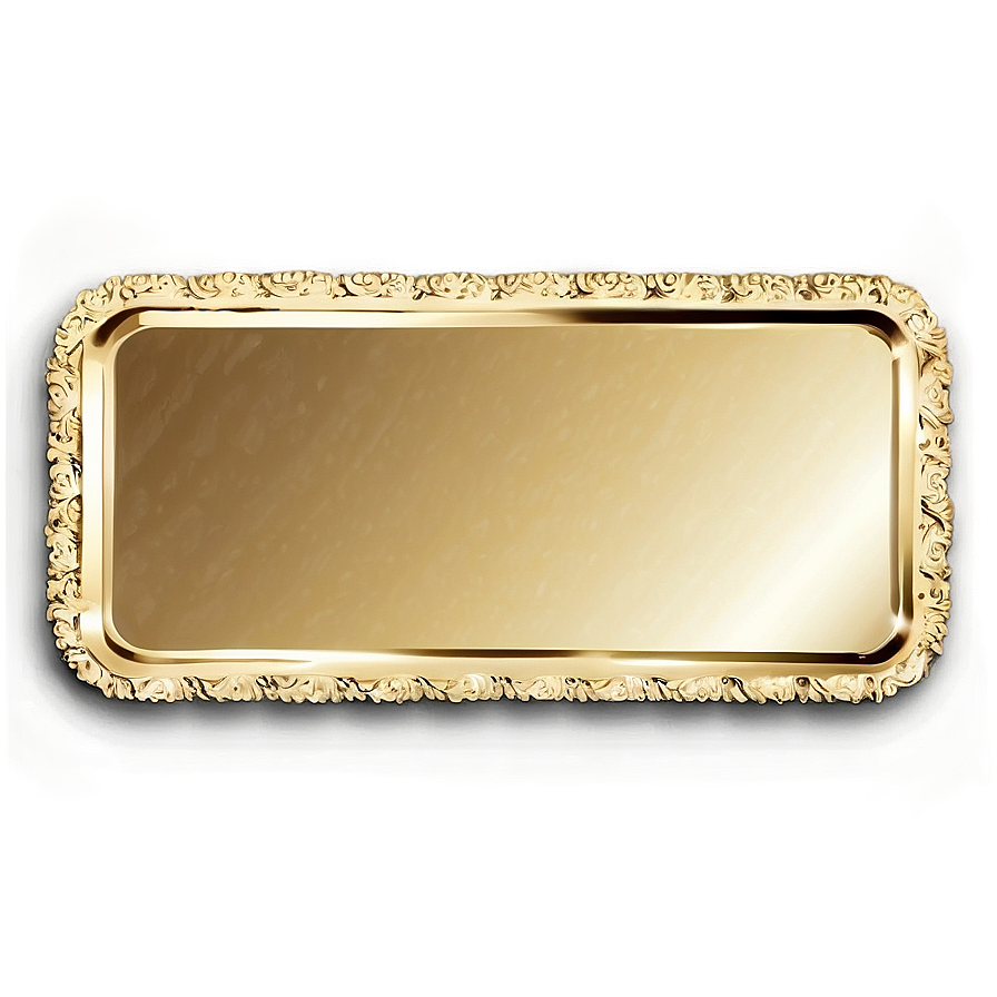 Gold Rectangle For Branding Png Ioo53 PNG image