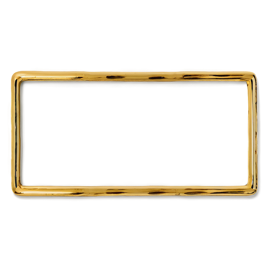 Gold Rectangle For Frame Png 06272024 PNG image