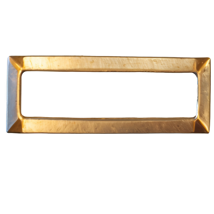 Gold Rectangle For Frame Png 76 PNG image