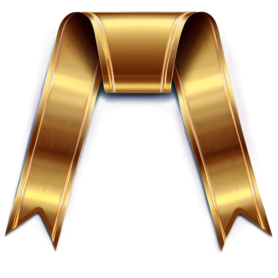 Gold Ribbon Banner Png 31 PNG image