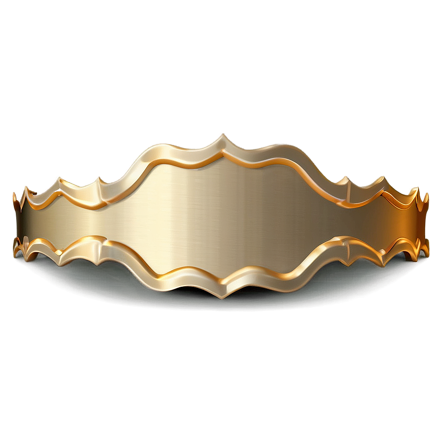 Gold Scallop Edge Png 06262024 PNG image