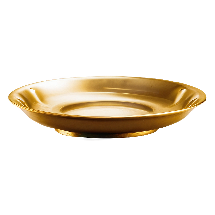 Gold Serving Plate Png Gav PNG image