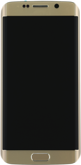 Gold Smartphone Front View PNG image