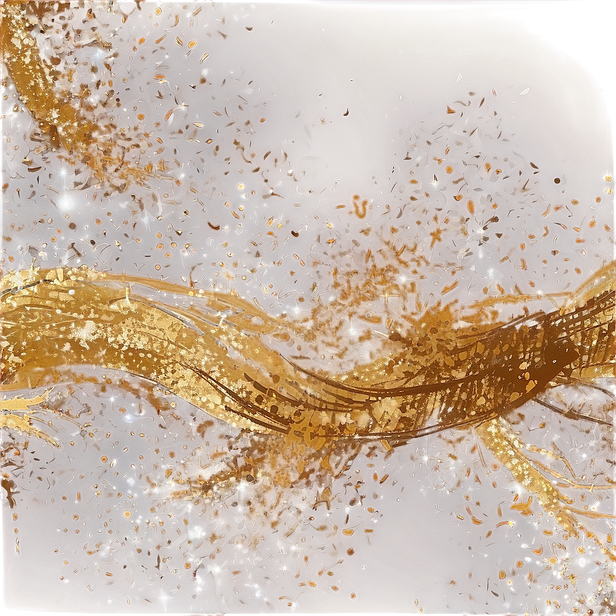 Gold Sparkle Brush Stroke Png 70 PNG image