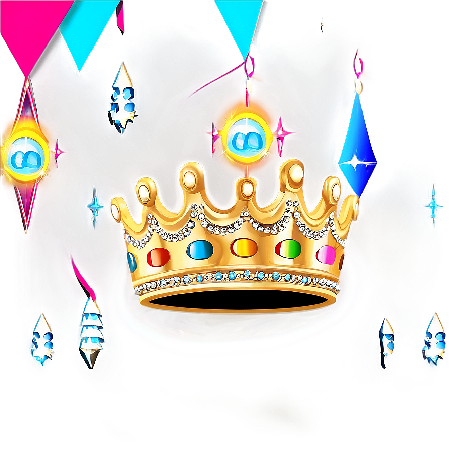 Gold Sparkle Crown Png 06122024 PNG image