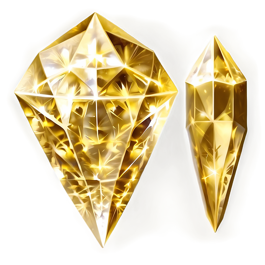 Gold Sparkle Diamond Png 46 PNG image