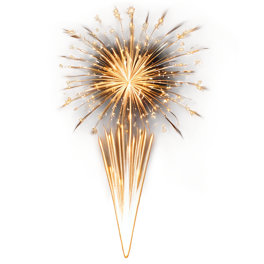 Gold Sparkle Firework Display Png 06122024 PNG image