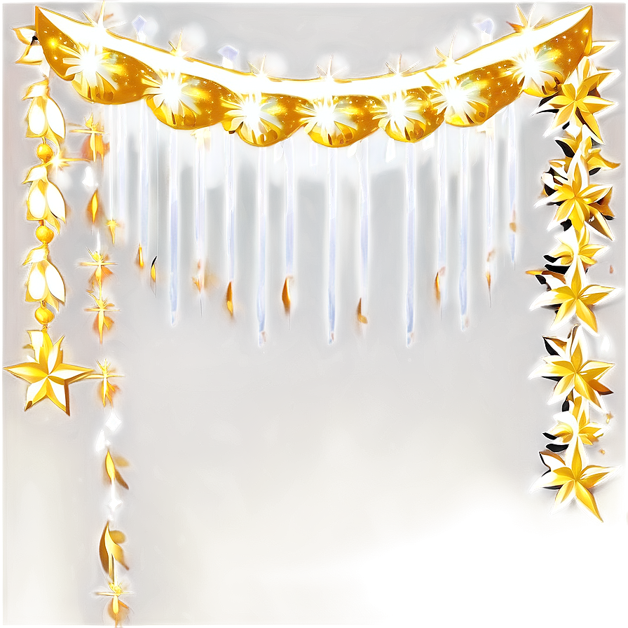 Gold Sparkle Garland Png Xsv PNG image