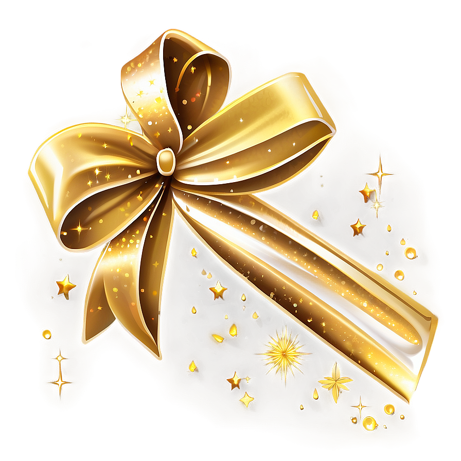 Gold Sparkle Gift Png 06122024 PNG image