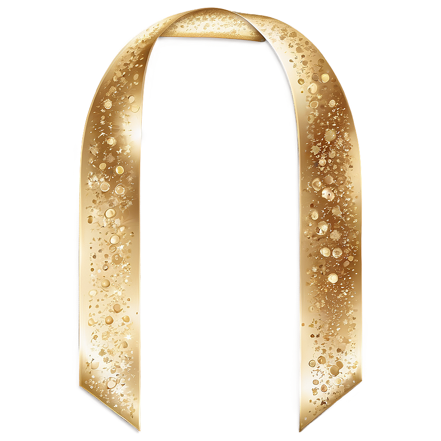 Gold Sparkle Ribbon Png Rvu13 PNG image