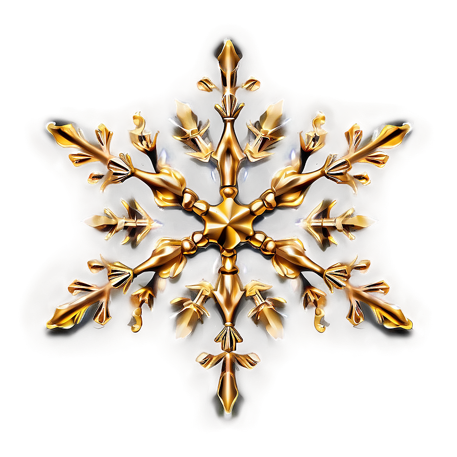 Gold Sparkle Snowflake Png Fht14 PNG image