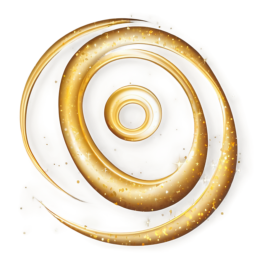 Gold Sparkle Swirl Effect Png 48 PNG image