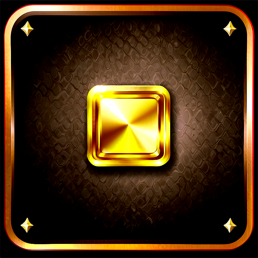 Gold Square For App Icon Design Png 06272024 PNG image