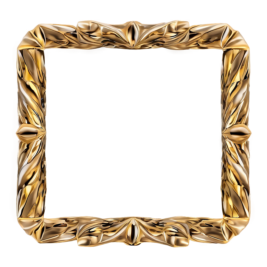 Gold Square For Digital Art Png 06272024 PNG image