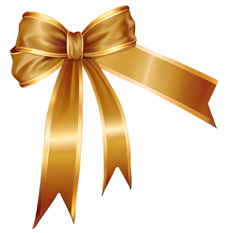 Gold Square Ribbon Banner Png 06272024 PNG image