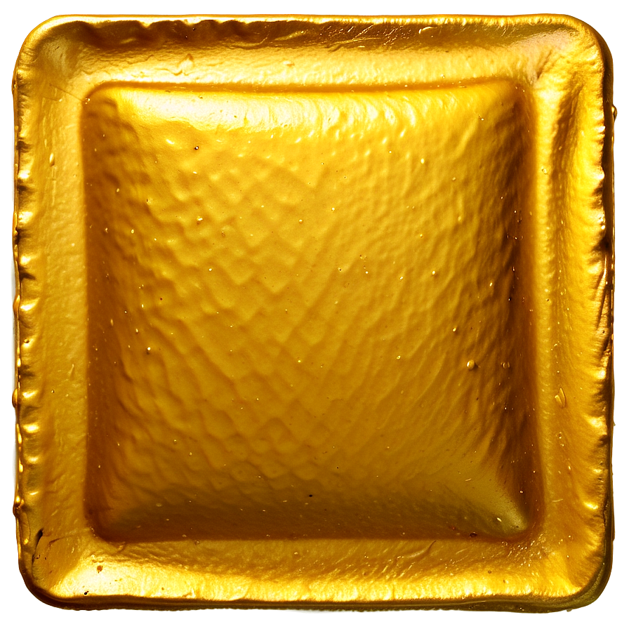 Gold Square With Embossed Effect Png 06272024 PNG image