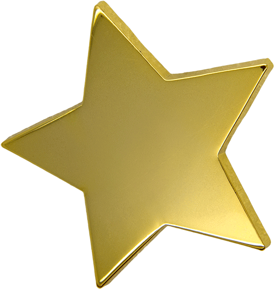 Gold Star Award Icon PNG image