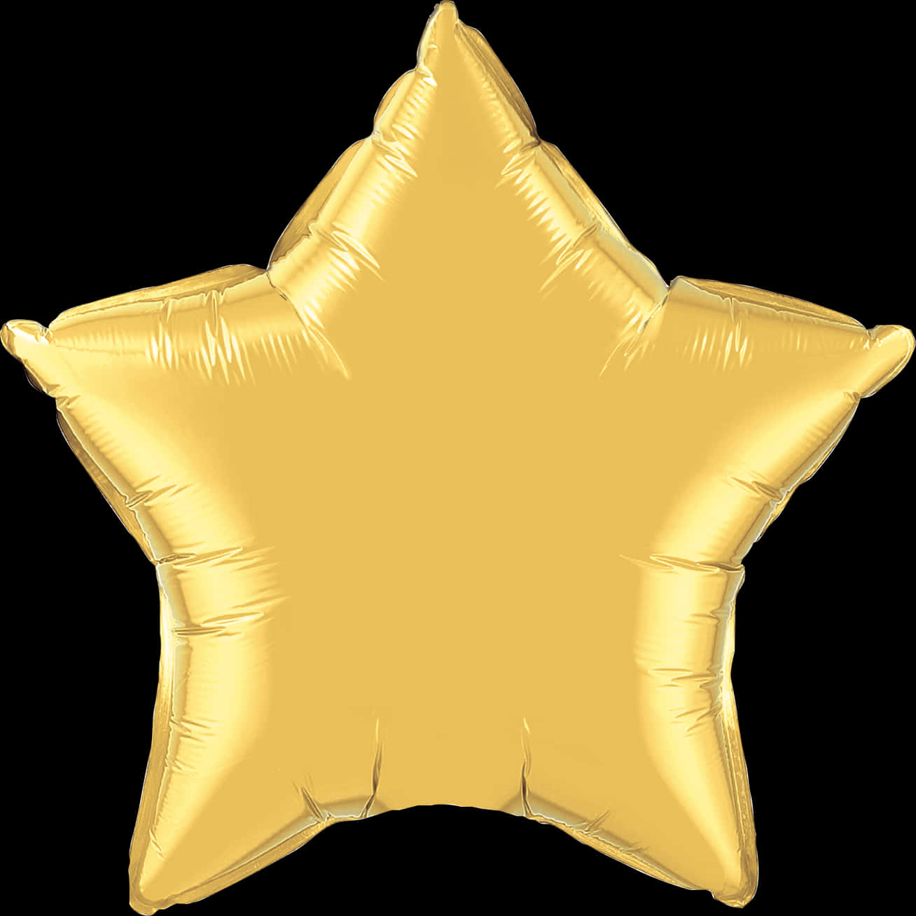 Gold Star Balloon Festive Decoration.jpg PNG image