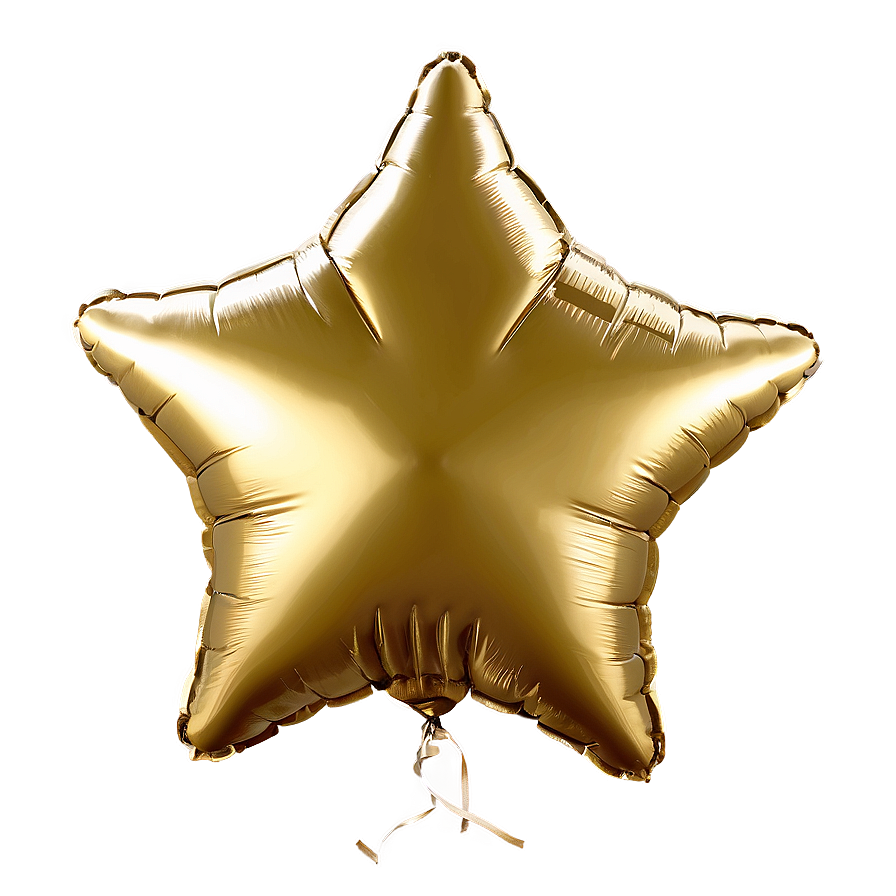 Gold Star Balloon Png Qub25 PNG image