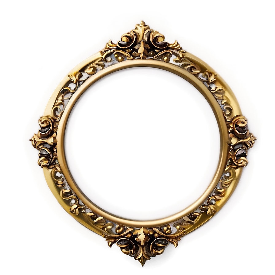 Gold Trim Circle Png Qpo81 PNG image